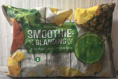 Smothieblanding Med Grønnkål, Ananas, Mango Og Banan