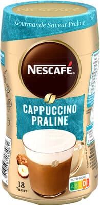 Nescafé Cappuccino Praline Café Soluble, Boîte De 279G