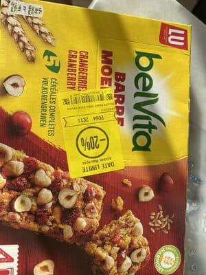 Barre Moelleuse Cranberries & Noisettes