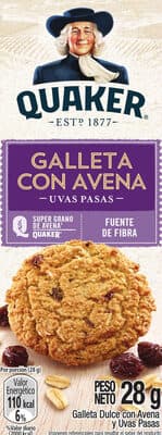 Galleta Con Avena Uvas Pasas