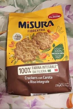 Crackers Con Carota E Riso Integrale