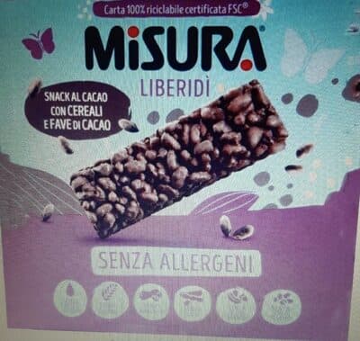 Barretta Cereali E Fave Di Cacao Liberidì
