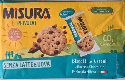 Biscotti Con Cereali E Gocce Di Cioccolato