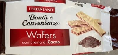 Wafers Con Crema Al Cacao
