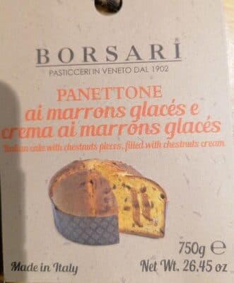 Panettone Aux Marrons Glacés