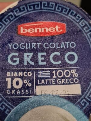 Yogurt Colato Greco 10% Grassi