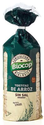 Tortitas De Arroz Integral Biológicas Sin Sal Y Sin Gluten