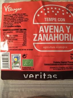 Burguer Avena Y Zanahoria