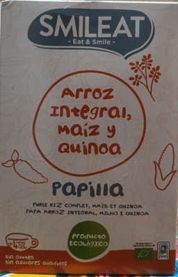 Papilla Arroz Integral, Maiz Y Quinoa