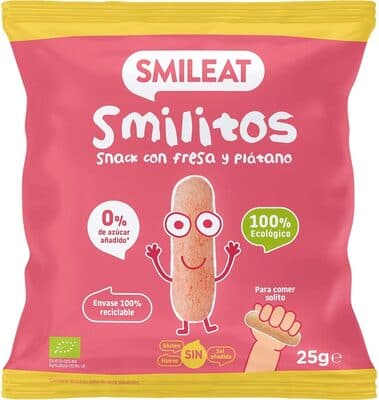 Smilitos Snack Con Fresa Y Platano