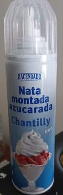 Nata Montada Azucarada Chantilly