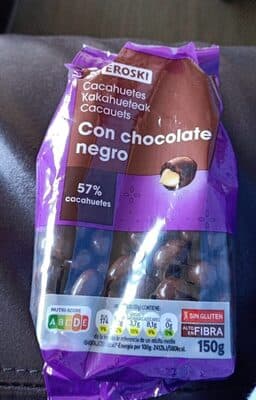 Cacahuetes Con Chocolate Negro