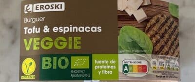 Burger Tofu Y Espinacas Veggie