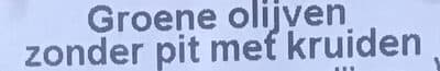 Groene Olijven Zonnder Pit Met Kruiden