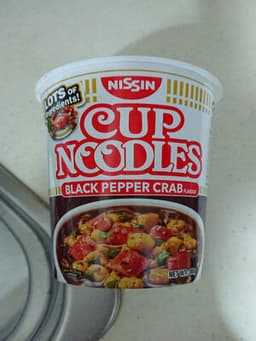 Nissin Cup Noodles Black Pepper Crab Flavour