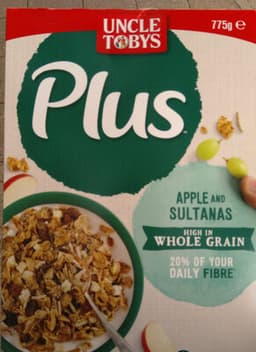 Uncle Toby'S Plus (Apple and Sultanas)