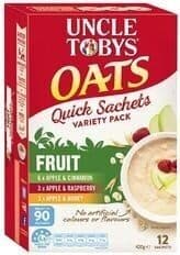 Quick Oats Fruit Variety Satchels Breakfast Cereal