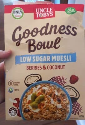 Goodness Bowl Low Sugar Muesli