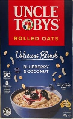 Blueberry and Coconut Rolled Oats