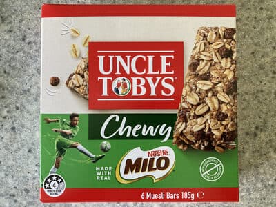 Chewy Milo Muesli Bars
