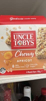 Chewy Muesli Bars Apricot