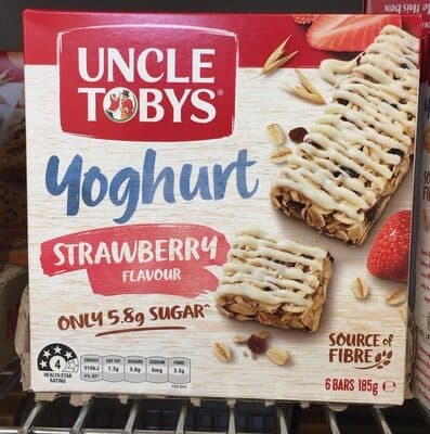 Yoghurt Topps Muesli Bars Strawberry