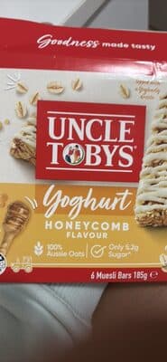 Yoghurt Topps Muesli Bars Honeycomb