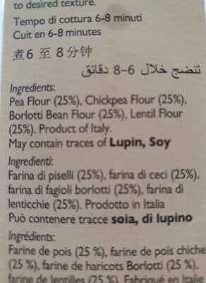 Pulse Pasta Peas, Lentils, Chickpeas & Borlotti Beans