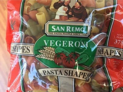 San Remo Vegeroni Shapes Pasta