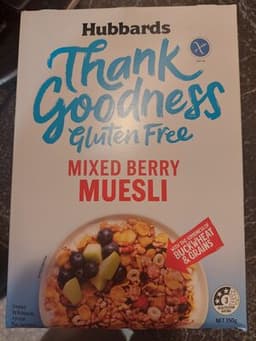 Mixed Berry Muesli Thank Goodness Gluten Free