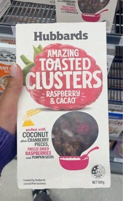 Raspberry and Cacao Toasted Clusters