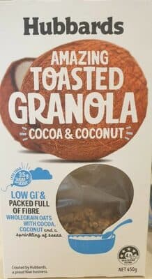 Amazing Toasted Granola, Cocoa and Coconut
